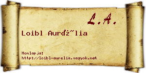 Loibl Aurélia névjegykártya